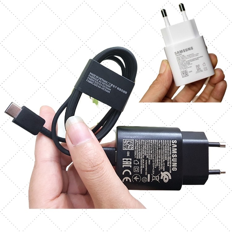 Bộ Củ Sạc nhanh samsung 25w đầu sạc type c,sạc nhanh note 9 note10 và pin dự phòng samsung 10000  bảo hành 1 năm NHIKATY