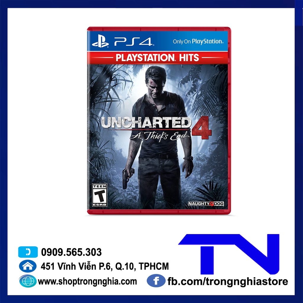 [Mã ELHAMS5 giảm 6% đơn 300K] Đĩa Game PS4 - Uncharted 4: A Thiefs End [us]