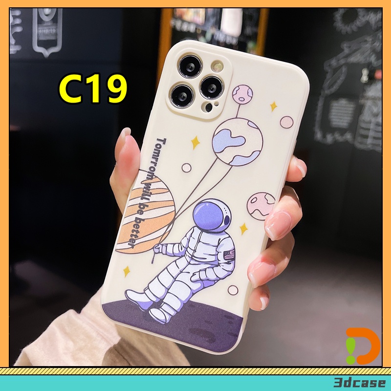 Ốp điện thoại mềm phi hành gia cho Realme 5 5s 5i C15 C12 C11 6i C17 7i C1 C2 C3 C3i Narzo 20 10 10a 20a 30a | BigBuy360 - bigbuy360.vn