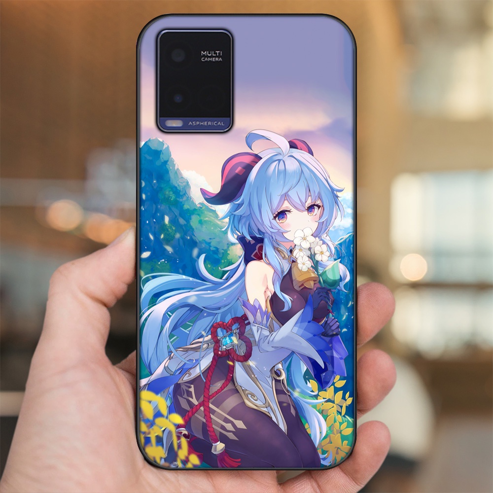 Ốp lưng Vivo Y21 viền đen in hình Ganyu Genshin Impact