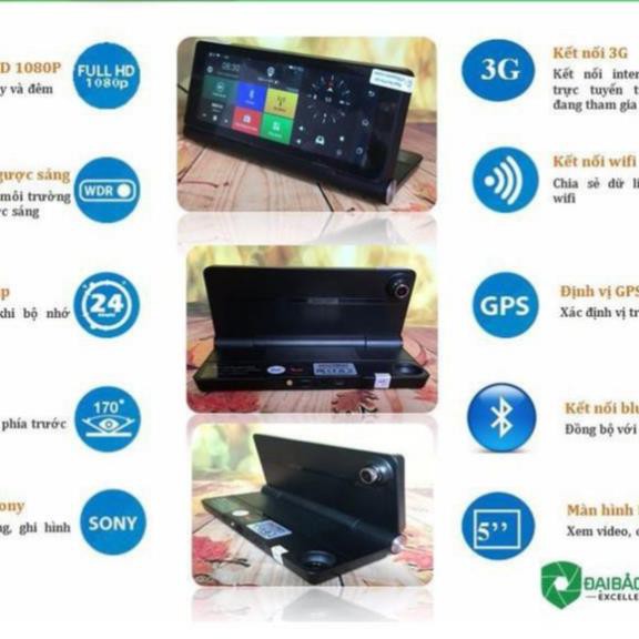 Camera hành trình đặt Taplo C09 Android 4G/Wifi/GPS Dual Cam trước sau . | BigBuy360 - bigbuy360.vn