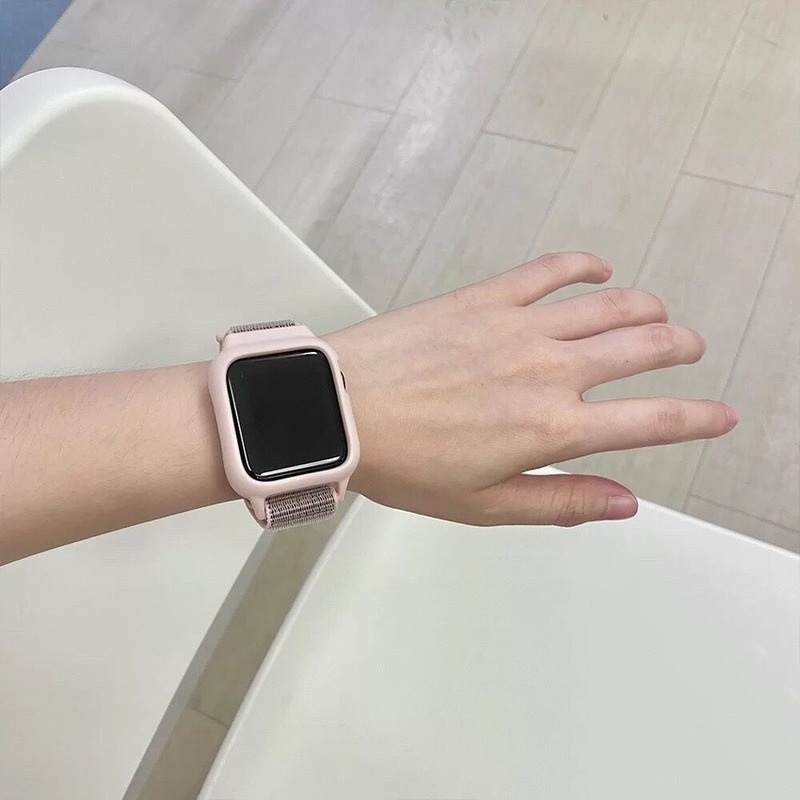 Ốp Dây Đeo Đồng Hồ Dạng Bện Bằng Nylon Co Giãn Cho Apple Watch 49mm 45mm 44mm 42mm 41mm 40mm 38mm i-Watch Serie ultra 8 7 6 SE 5 4 3