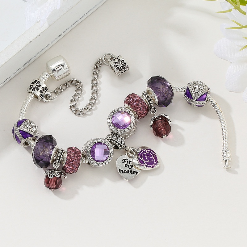Vòng Tay Mặt Trái Tim Đính Đá Zircon 3 Màu Thời Trang Cho Nữ