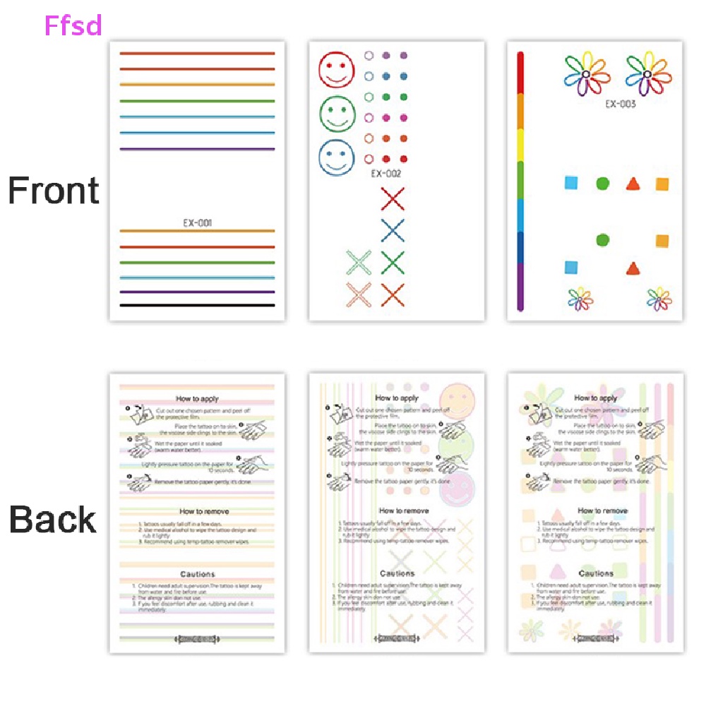 {Ffsd} Hình Xăm Dán Tạm Thời Chống Thấm Nước Phát Quang Cá Tính * Bán Chạy