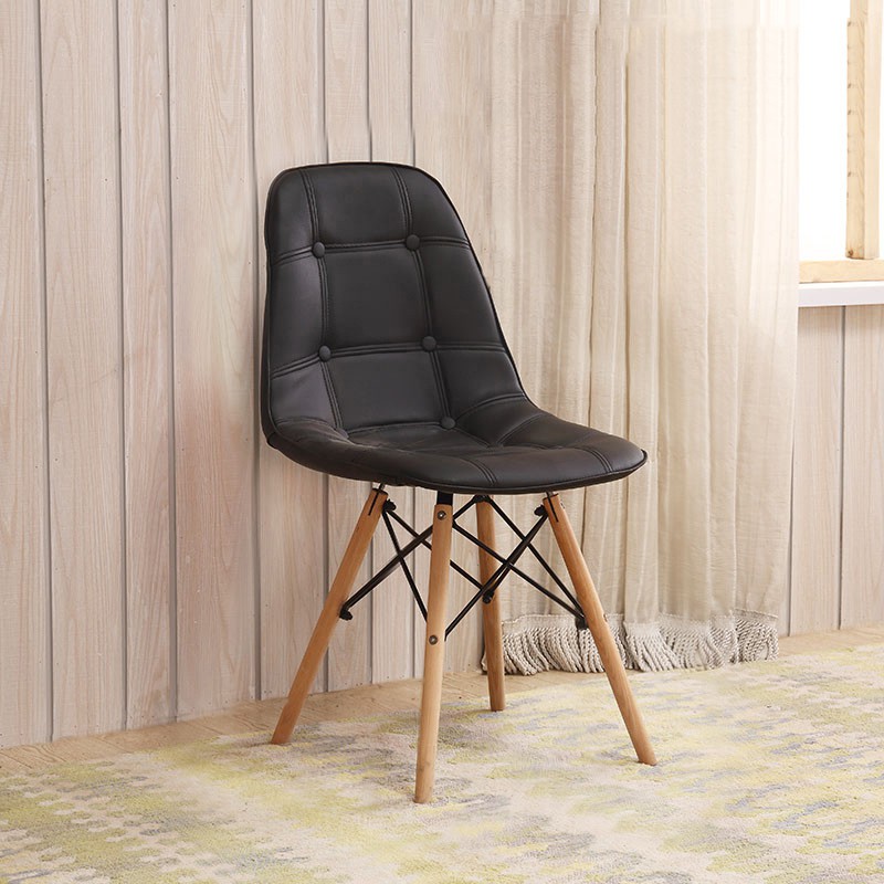 Ghế eames đệm da cúc