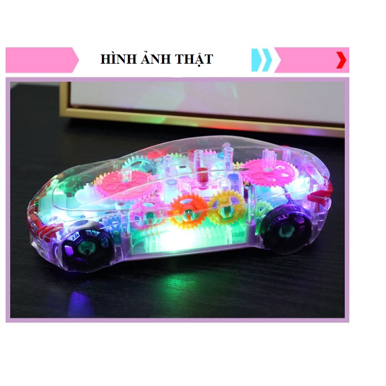 Đèn Led Điện Trong Suốt Xe Ô Tô Đồ Chơi Phát Sáng Đồ Chơi Âm Nhạc Cho Trẻ Em Bé Trai