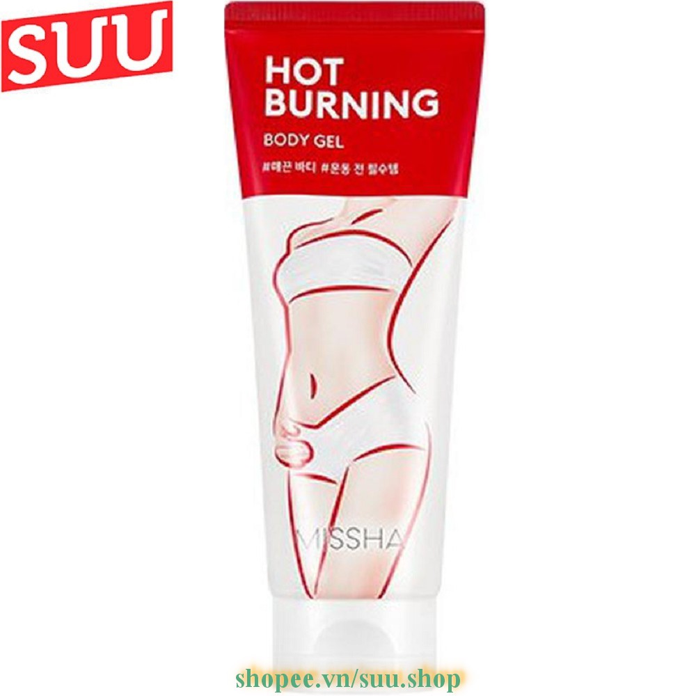 Gel Tan Mỡ, Tạo Dáng Thon Gọn Missha Hot Burning Gel 200ml, suu.shop cam kết 100% chính hãng