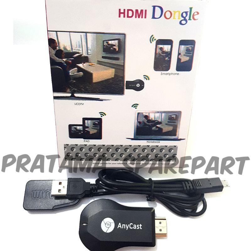 Anycast Thiết Bị Chia Sẻ Hình Ảnh Qua Wifi Miracast Hdmi Dongle Airplay 1080p - 4602 Mới