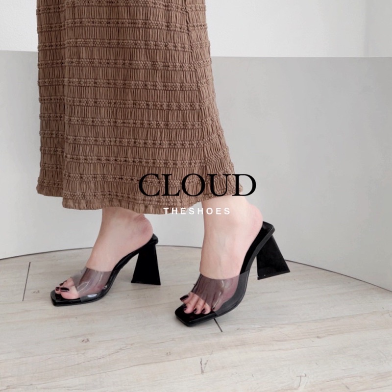 Giày cao gót 8cm mũi vuông quai ngang  – Cloud The Shoes