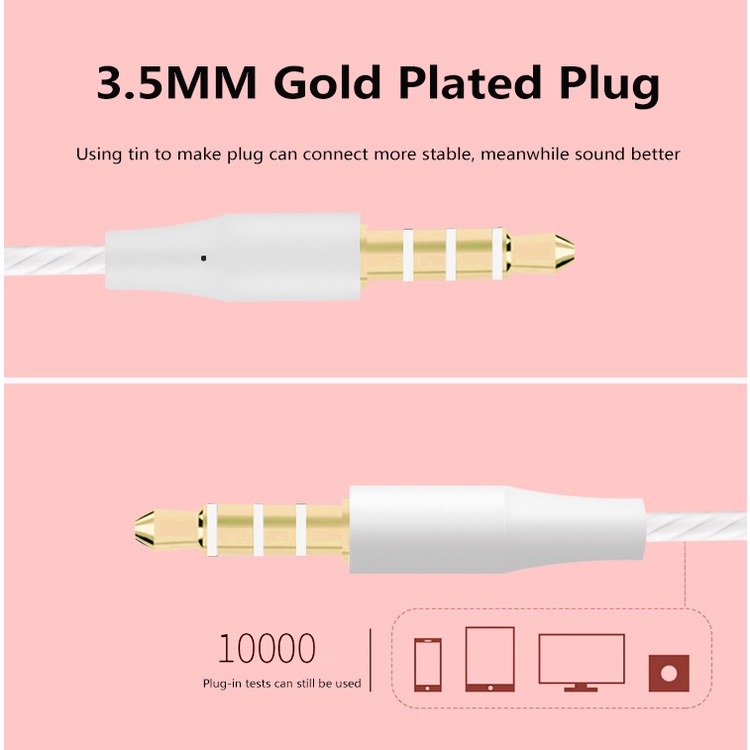 Tai Nghe Nhét Tai Jack 3.5mm Chống Ồn Chất Lượng Cao