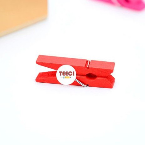 Bán Sỉ Set 2 Kẹp Gỗ Treo Ảnh Trang Trí Nhiều Màu Giữ Giấy Ghi Chú Tài Liệu Đánh Dấu Sách Đồ Dùng Văn Phòng D013