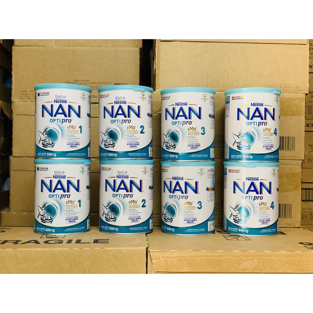 Sữa Nan Nga Optipro đủ số 1-2-3-4 hộp 800gr