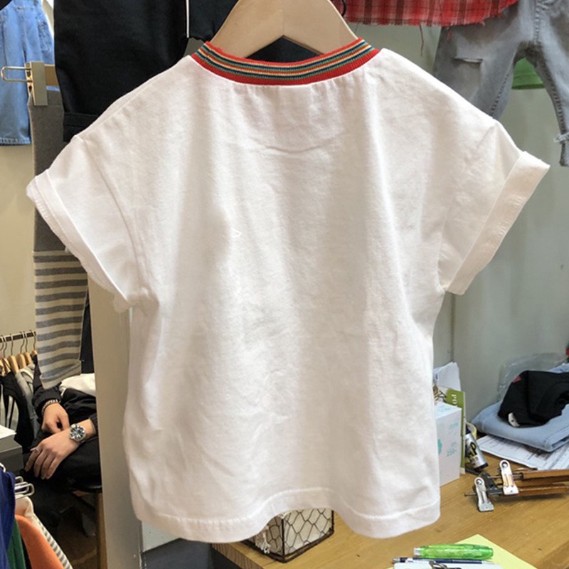 Áo thun  cho bé trai size đại cộc tay, áo phong  trẻ em cotton kiểu Hàn 10-38kg