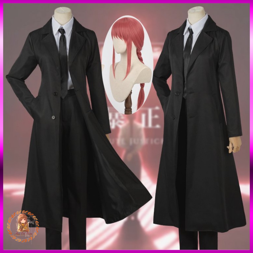 [Có sẵn - order] Trang phục đồ hóa trang cosplay Makima Chainsaw Man áo vest dài