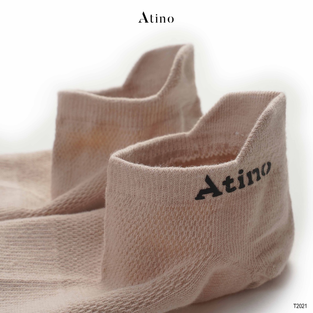 Tất nam Cotton Premium ATINO thiết kế lưới thông hơi thoáng khí khử mùi thấm mồ hôi AT2021