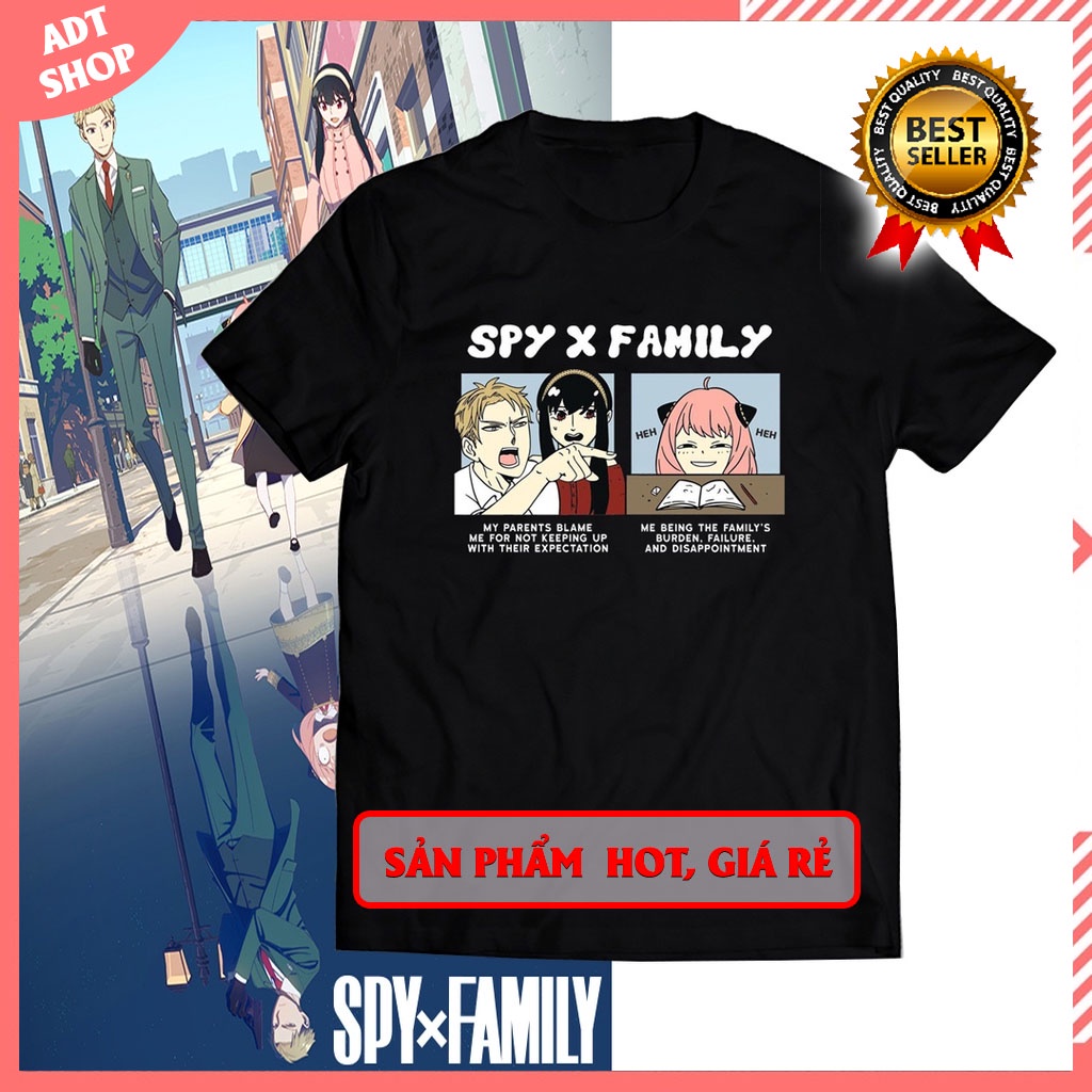 Áo Thun Spy X Family - Gia Đình Bất Ổn Thời Trang Unisex nam nữ độc đẹp giá rẻ