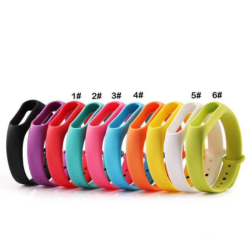 Dây Đeo Silicon Thay Thế Cho Đồng Hồ Thông Minh Xiaomi Mi Band 2