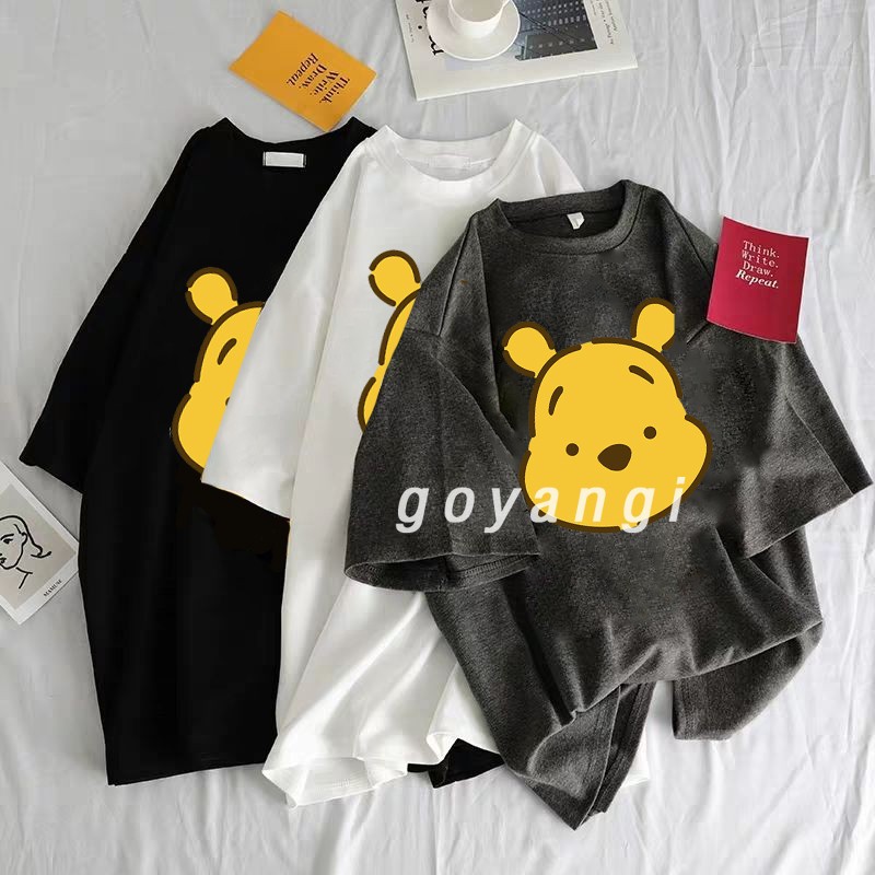 Áo thun goyangi Unisex Gấu Cute 1 oversize form rộng cho cả nam và nữ phong cách Hàn Quốc