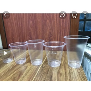 #Rẻ vô địch#(Set 50-100) Cốc nhựa ped mỏng dùng 1 lần, cốc sinh nhật, cốc mang về (5 cỡ 140ml - 500ml)- hàng đẹp dày dặn