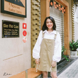 SET YẾM KHAKI OVERALLS - SET01