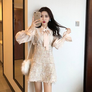 (ORDER) Set áo sơ mi + váy dạ