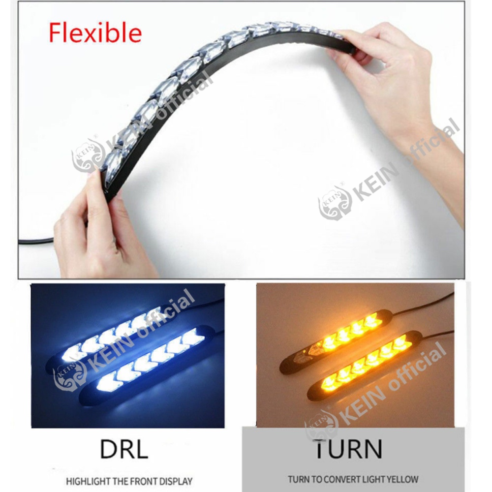 Set 2 đèn led kiểu mũi tên chống nước có thể dùng làm đèn xi nhan/đèn chạy ban ngày