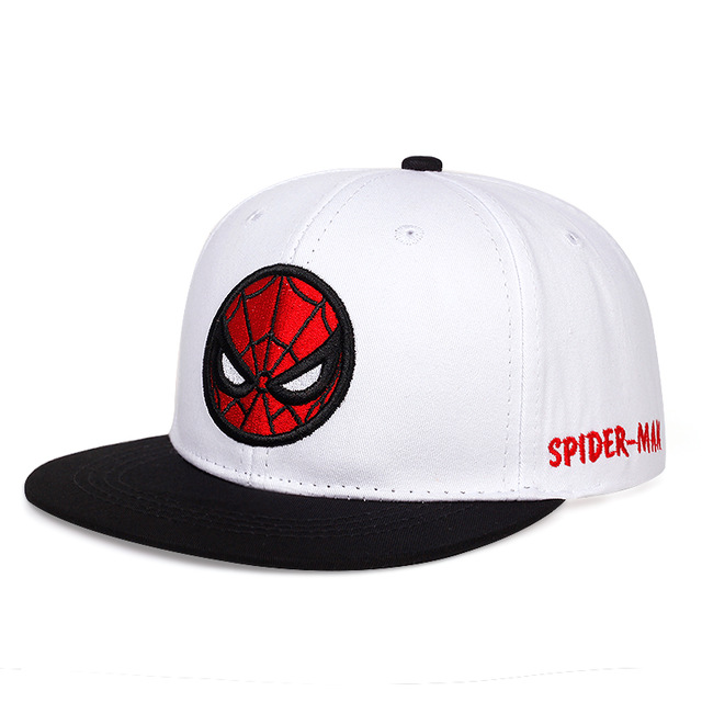 Mũ lưỡi trai thêu hình người nhện thời trang cho bé