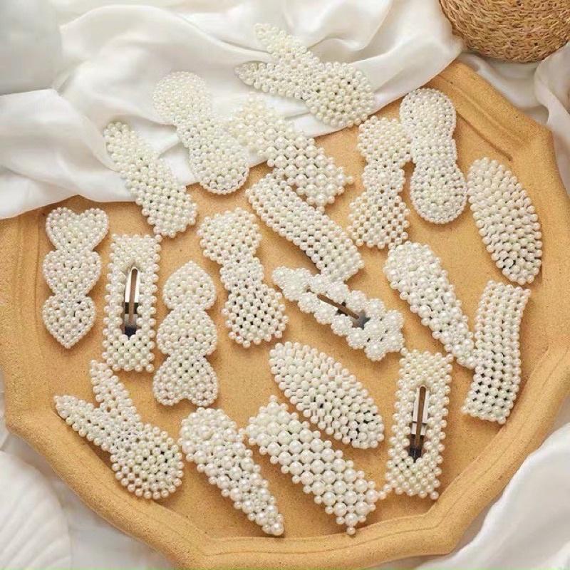Set 20 Kẹp Tóc Nữ Đính Ngọc Trai Nhân Tạo Thời Trang Kiểu Hàn Quốc Siêu Xinh