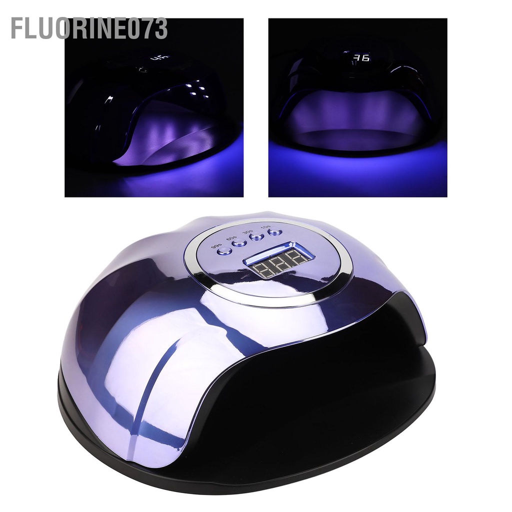 [Hàng Sẵn] Đèn làm móng gel UV LED 48 Chip ánh sáng Thời gian cài đặt Máy sấy tay Cảm biến hồng ngoại kép 120W 100‑240V【Fluorine073】