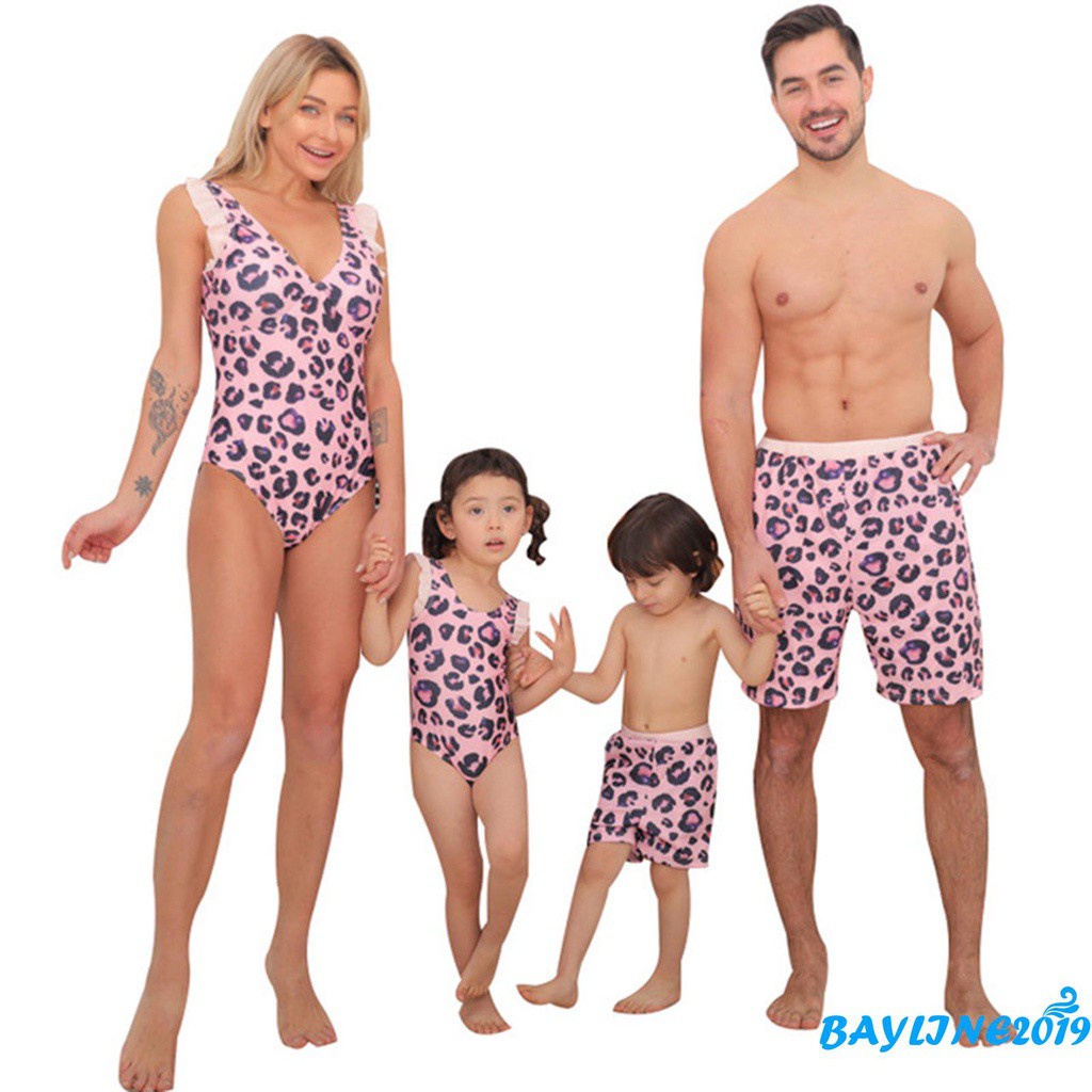 Bộ Đồ Bơi Một Mảnh Họa Tiết Da Báo Thời Trang Cho Mẹ Và Bé | BigBuy360 - bigbuy360.vn