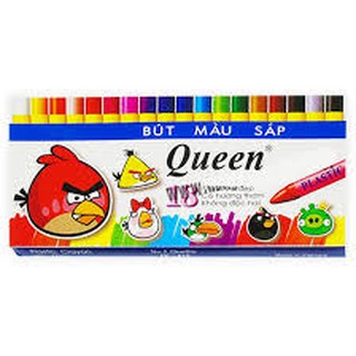 1 hộp bút sáp queen 18 mầu thơm