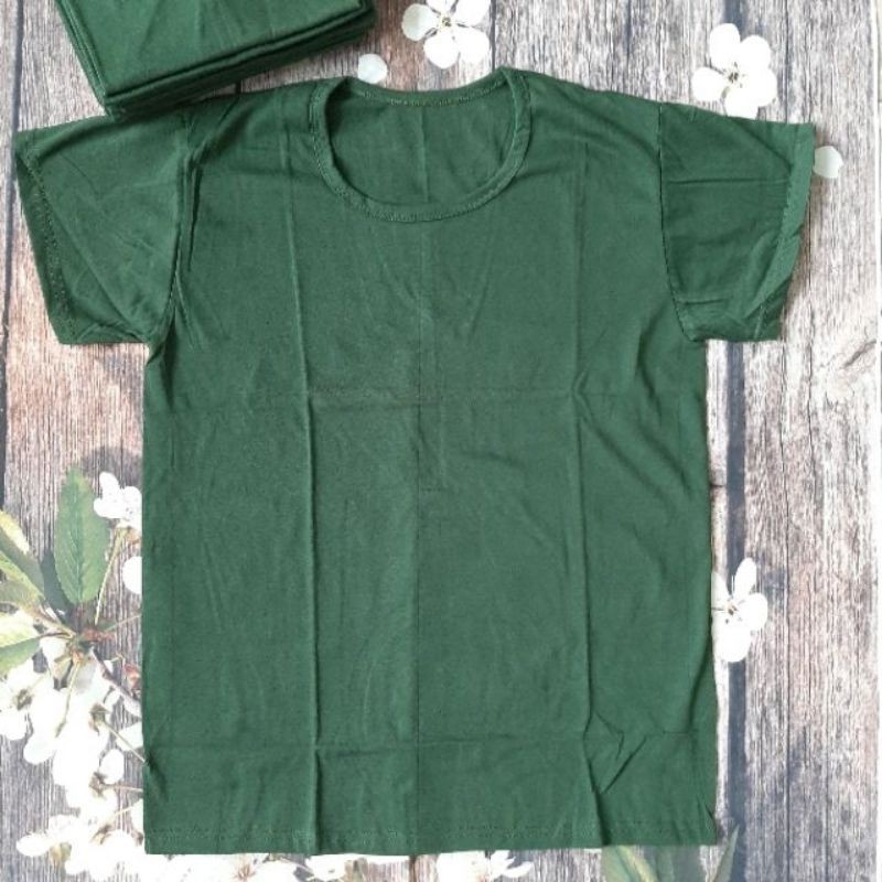 ÁO LÓT ( ÁO MAY Ô) MÀU XANH RÊU CỘC TAY( MÀU XANH BỘ ĐỘI) | BigBuy360 - bigbuy360.vn