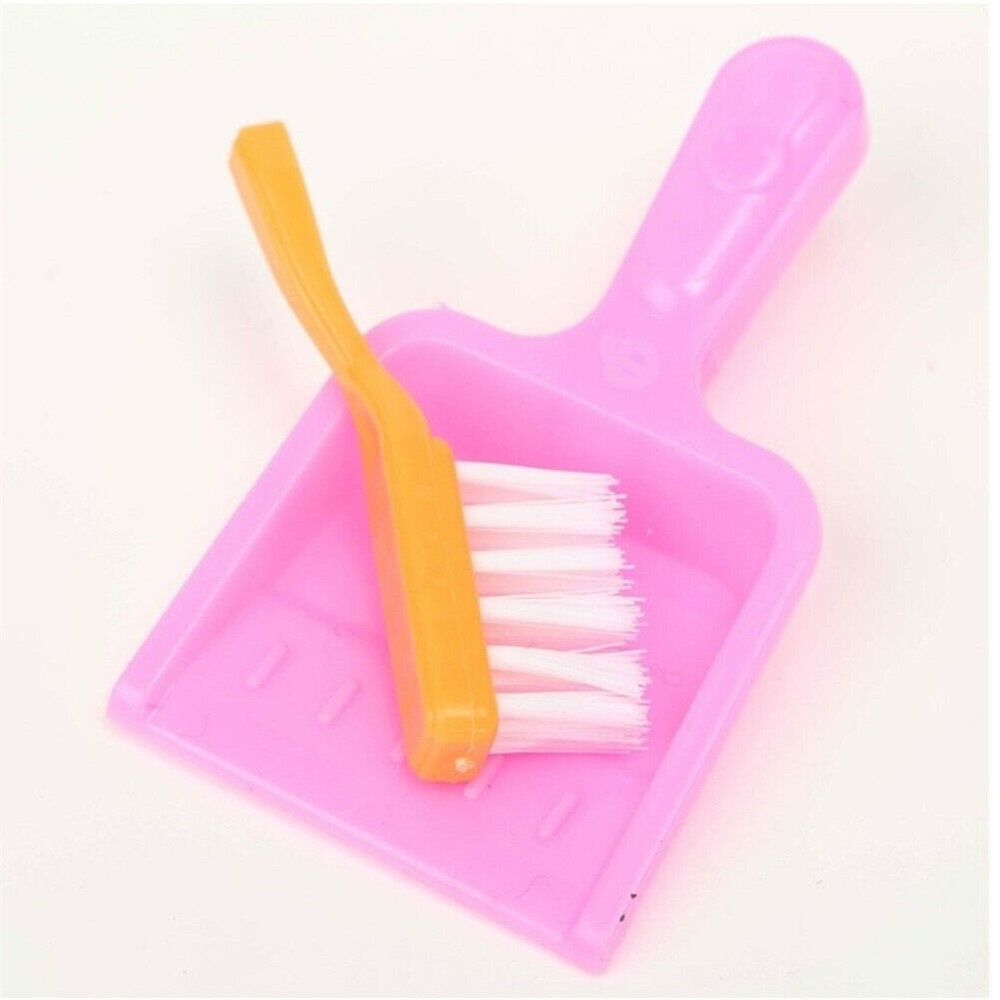 Set 9 dụng cụ vệ sinh nhà búp bê bằng nhựa màu sắc ngẫu nhiên