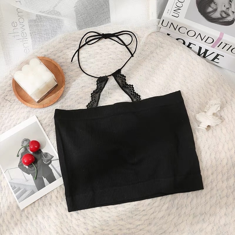 áo quây yếm tăm mix dây ren (chun chun)