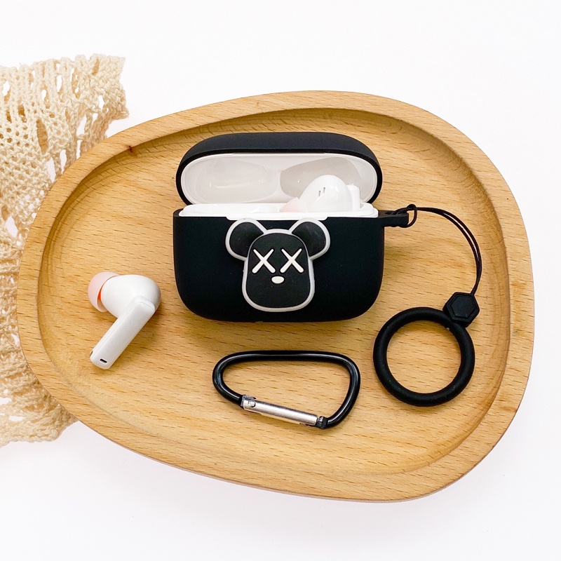 BASEUS Vỏ Bảo Vệ Hộp Sạc Tai Nghe Bluetooth Không Dây Bằng Silicon Mềm Chống Rơi Hình Hoạt Hình Totoro Encok W3