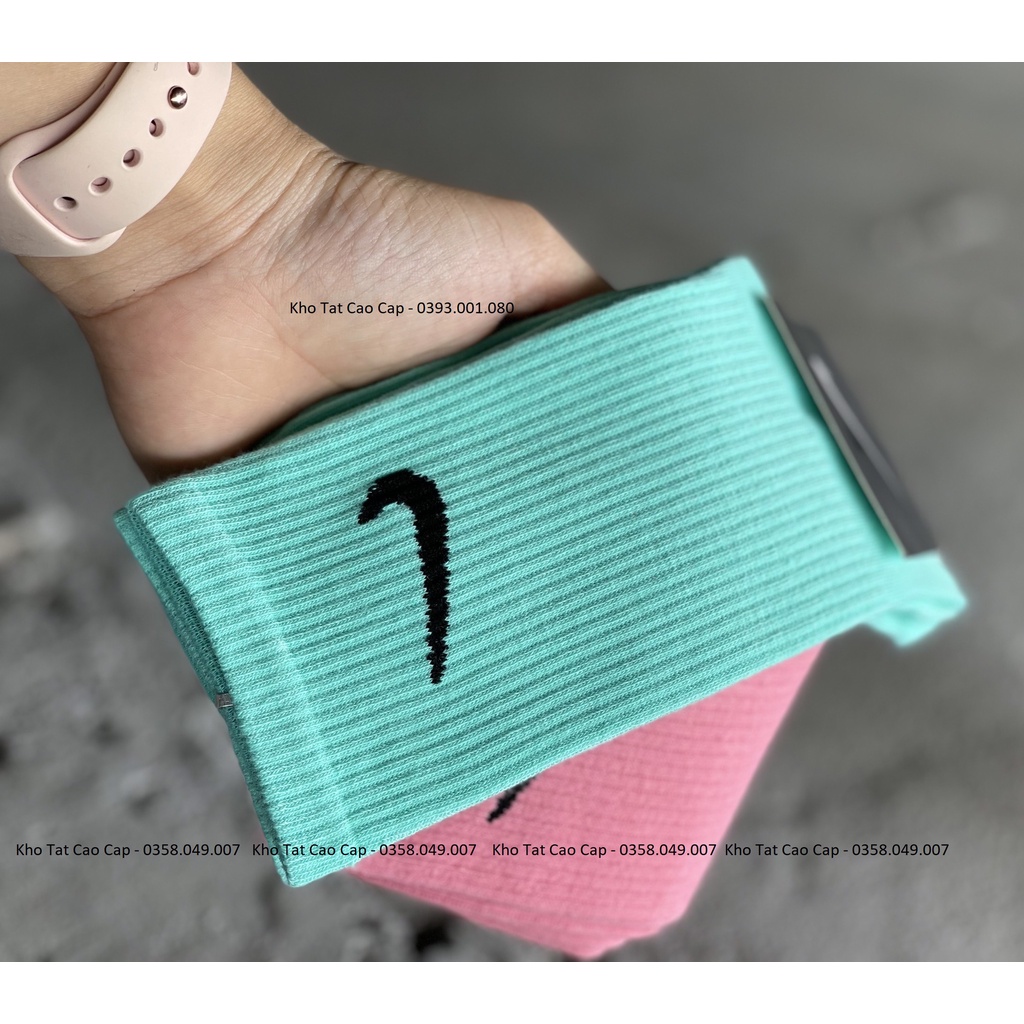 Tất Vớ N.ike Cao Cổ 7 Màu Vintage Sợi Cotton Mịn