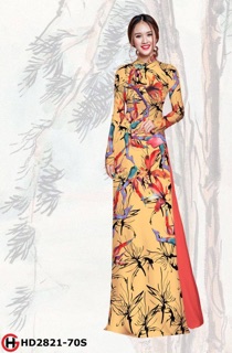 Vải áo dài hoa thiên điểu