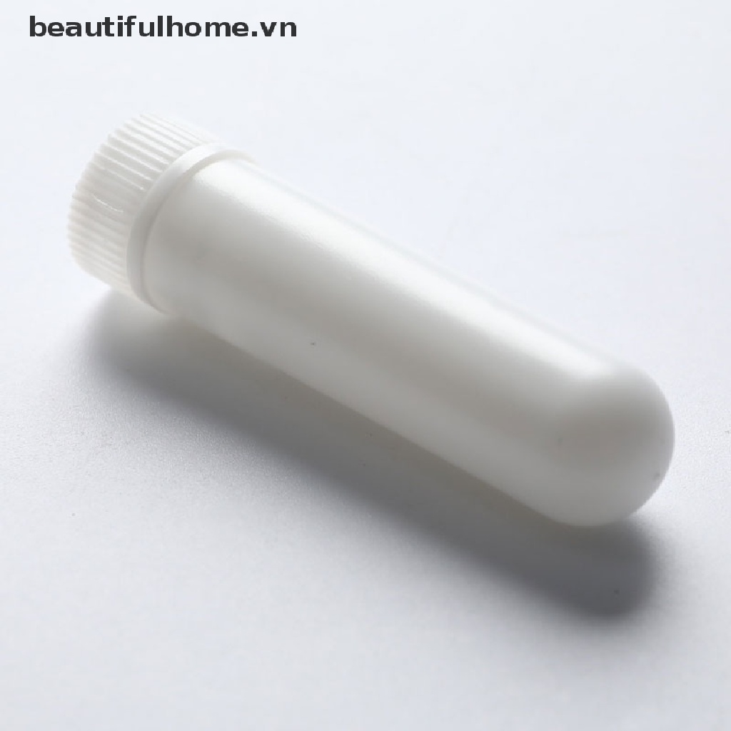 Bộ 10 Ống Rỗng Đựng Tinh Dầu Thơm Màu Trắng