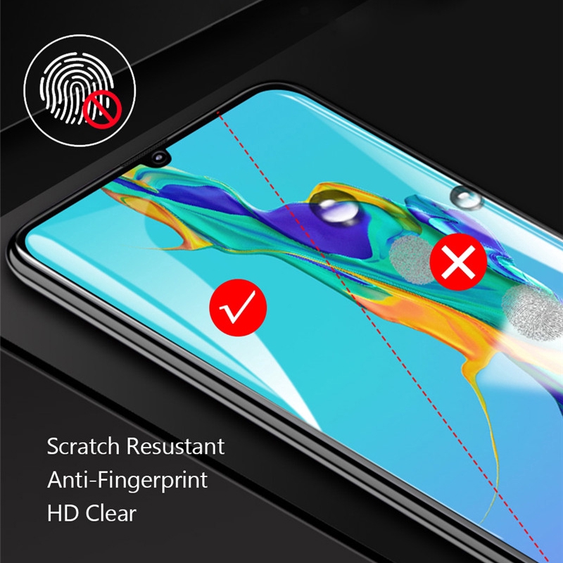 Huawei P30 Lite Tempered Glass Screen Protector For Huawei P20 Lite Mate 20 Pro Full Glue Screen Protector &amp; Camera Lens Glass Protector