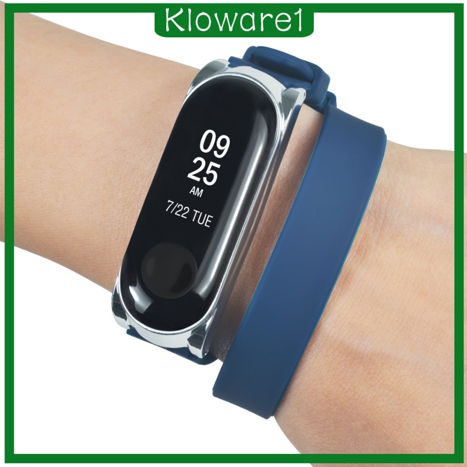 Dây Đeo Thay Thế Cho Đồng Hồ Thông Minh Xiaomi Mi Band 3 2 Vòng Kim Loại