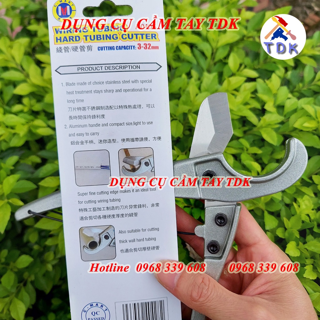 Kéo cắt ống nhựa PVC 3-32mm A0105 CMART