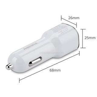 Củ sạc Ô TÔ hãng Remax 2 cổng USB