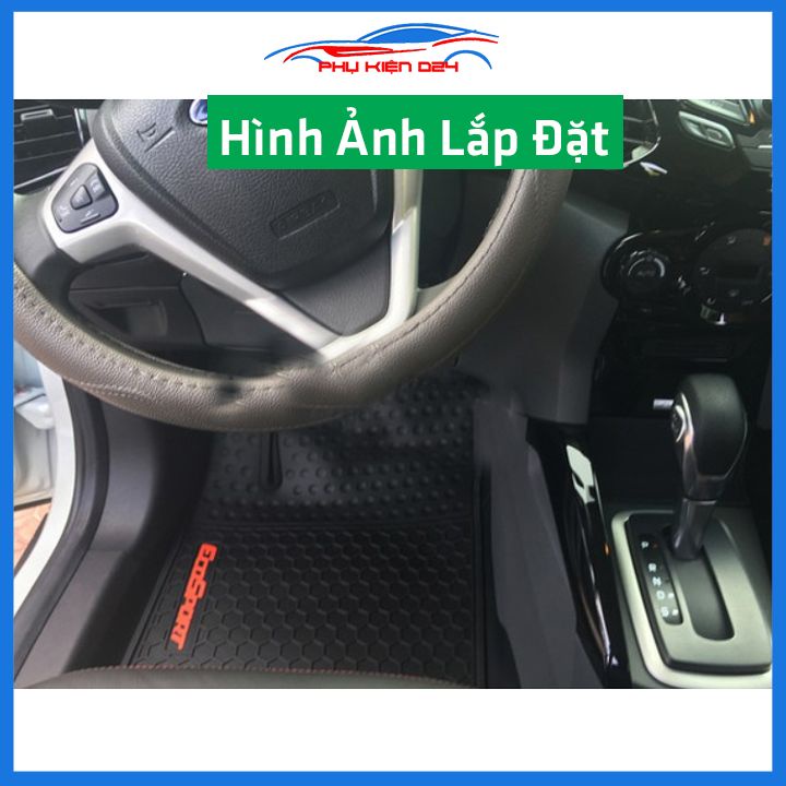 Lót sàn ô tô cao su Ecosport 2012--2013-2014-2015-2016-2017-2018-2019-2020-2021-2022 không mùi chống trơn trượt