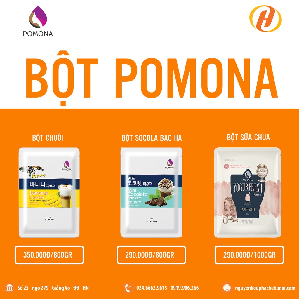 Bột Socola Bạc Hà Pomona 800g - Pomona Mint Chocolate Powder- Hạn Sử Dụng 21/4/2024