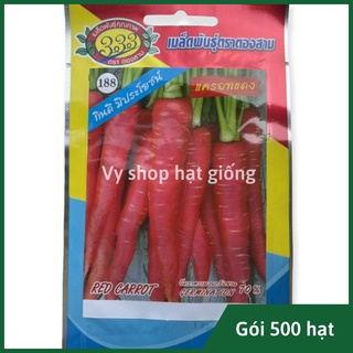 Hạt giống cà rốt đỏ Thái Lan gói 500 hạt
