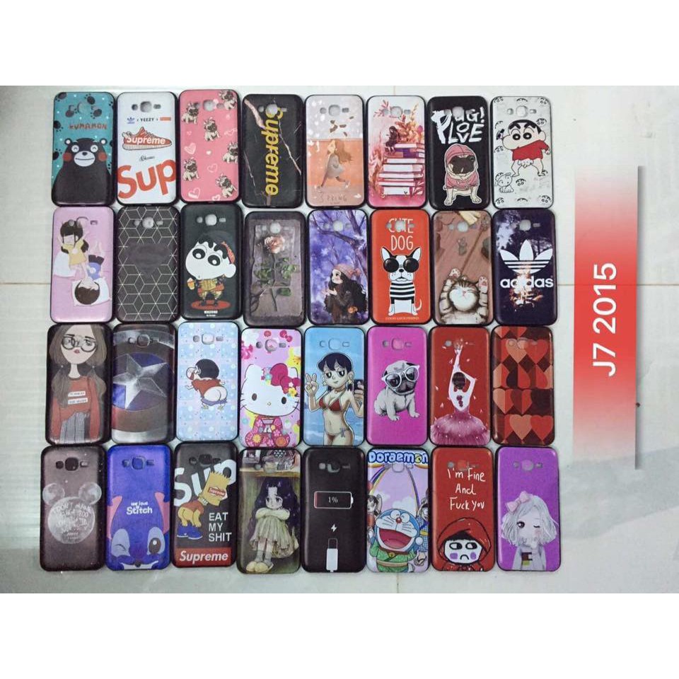 Ốp lưng samsung j7 2015 dẻo in hình