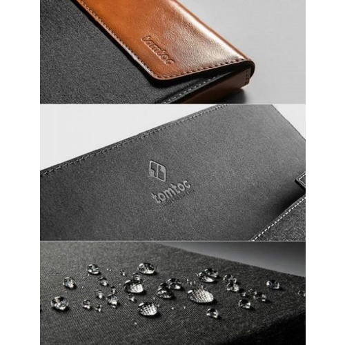 Túi Chống Va Đập Tomtoc H15-E02Y [Chính Hãng USA] Premium Leather For Macbook Pro 15″ - Gray
