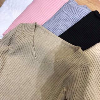 ÁO LEN CỔ TIM ÔM BODY HÀN QUỐC