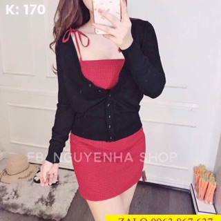 Áo khoác len nút bọc