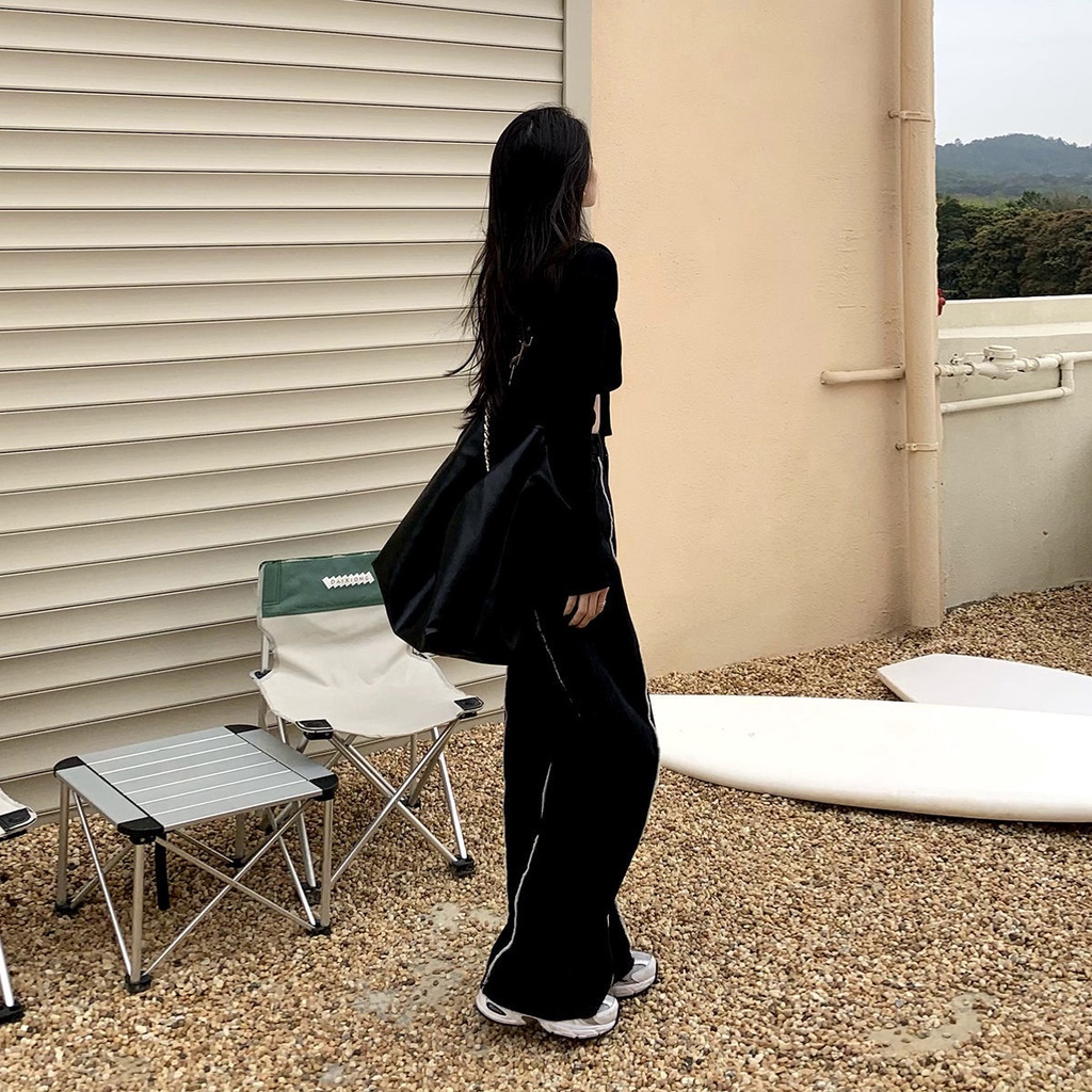 Quần jean ống rộng lưng cao thêm size cho nữ